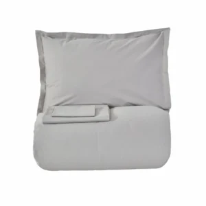 Karaca Home Cool Touch Basic tweepersoons dekbedovertrekset | Grijs