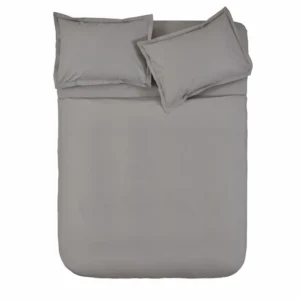 Karaca Home Cool Touch Basic tweepersoons dekbedovertrekset | Grijs