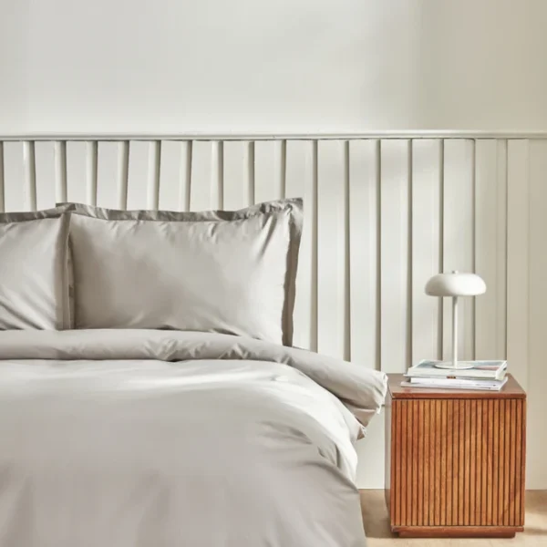 Karaca Home Cool Touch Basic tweepersoons dekbedovertrekset | Grijs