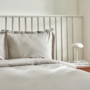 Karaca Home Cool Touch Basic tweepersoons dekbedovertrekset | Grijs