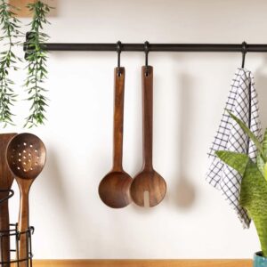 Twin acacia houten saladebestek | 2-delig