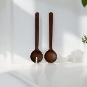 Twin acacia houten saladebestek | 2-delig