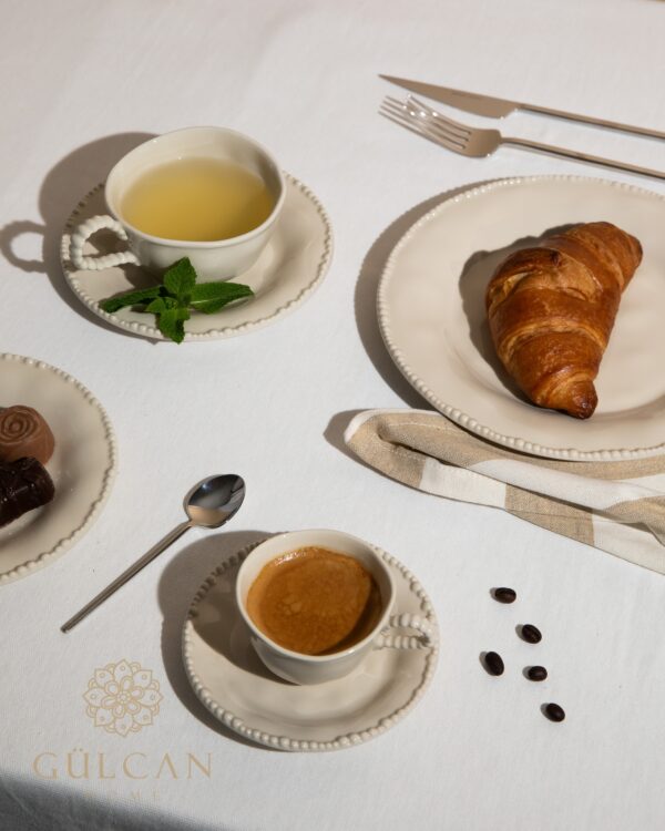Piraye espressokopjes set voor 6 personen | Beige | 75 ml