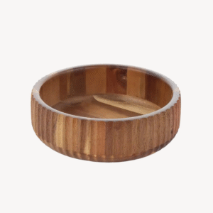 Curve acaciahouten kom | 22 cm