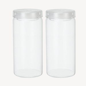 Misu glazen voorraadpot rond | 2 stuks | 1500 ml