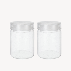 Misu glazen voorraadpot rond | 2 stuks | 800 ml