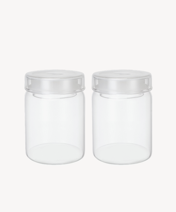 Misu glazen voorraadpot rond | 2 stuks | 800 ml