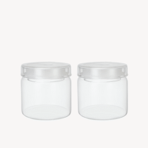 Misu glazen voorraadpot rond | 2 stuks | 500 ml