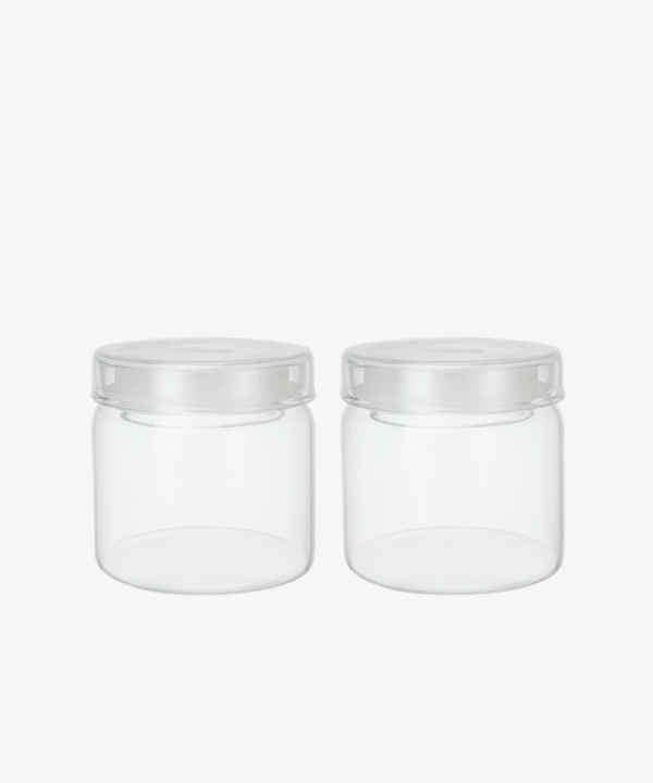 Misu glazen voorraadpot rond | 2 stuks | 500 ml
