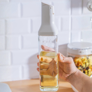 Harlow glazen oliefles met schenktuit | Rechthoekig | 500 ml