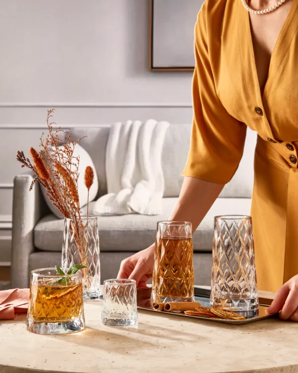 Pasabahce Leafy likeurglazen | 6 stuks | 100 ml