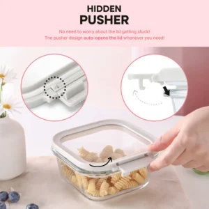 Neoflam Comodo glazen vershouddoos beige | 320 ml