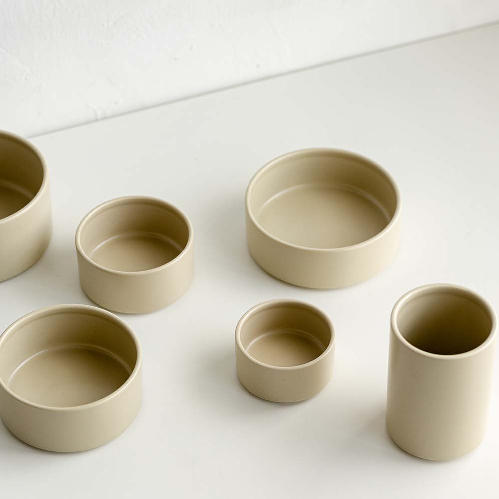 Neoflam FIKA One keramische bewaardozen set | 6-delig | Sand beige