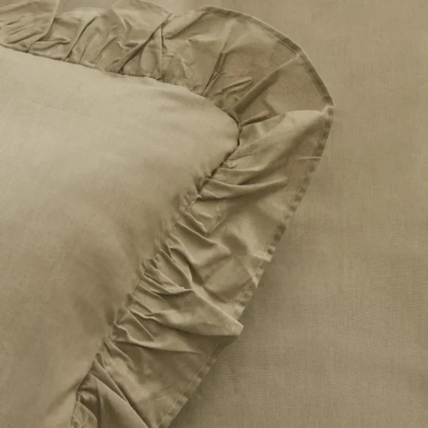 Karaca Home Pure Ruffle king size dekbedovertrekset | Salie