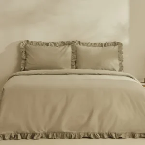 Karaca Home Pure Ruffle king size dekbedovertrekset | Salie
