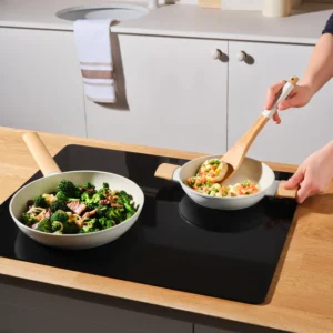 Karaca Swiss Crystal Almond 2-delige inductie koekenpannenset | Crème