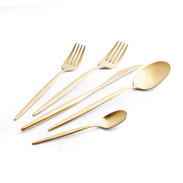 Karaca Lizbon 30-delige bestekset mat goud – 6 Personen