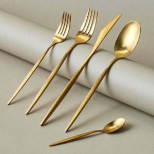 Karaca Lizbon 30-delige bestekset mat goud – 6 Personen