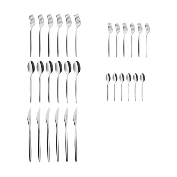 Karaca Lizbon 30-delige rvs bestekset zilver – 6 Personen