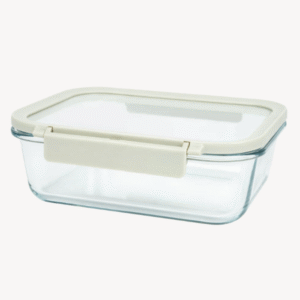 Neoflam Comodo glazen vershouddoos beige | 1500 ml