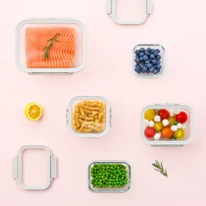 Neoflam Comodo glazen vershouddoos beige | 320 ml