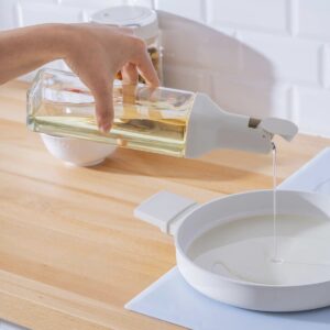 Harlow glazen oliefles met schenktuit | Rechthoekig | 500 ml