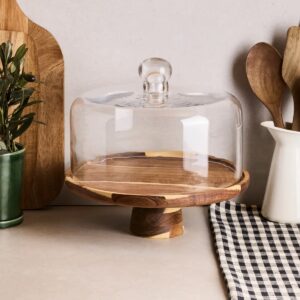 Vita acacia houten taartplateau groot | 30,5 cm