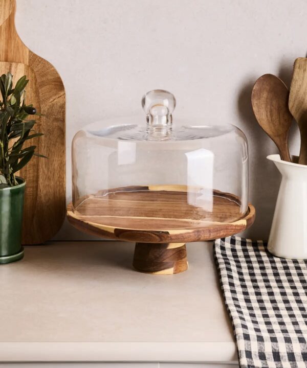 Vita acacia houten taartplateau groot | 30,5 cm