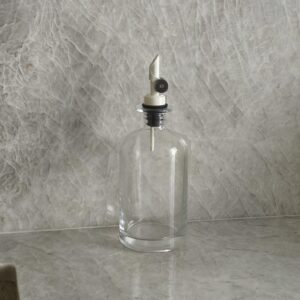Maite glazen olie- en azijnfles 500 ml | Beige