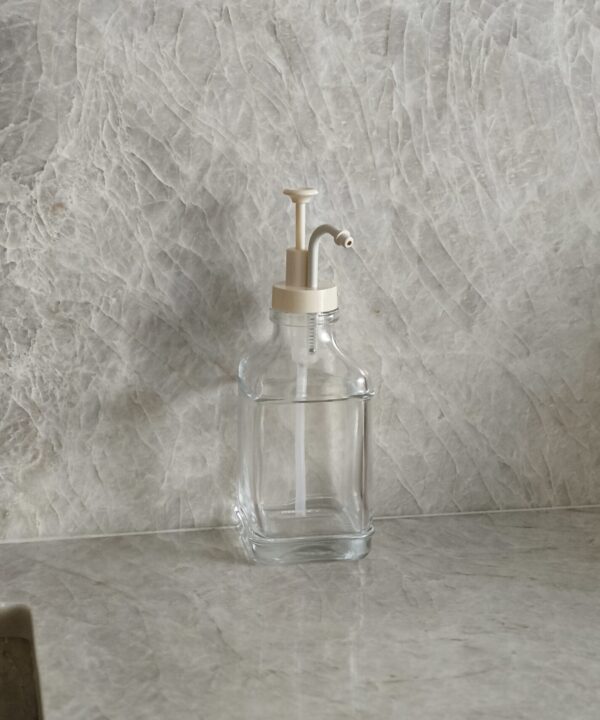 Gael glazen dispenser fles 500 ml – Beige