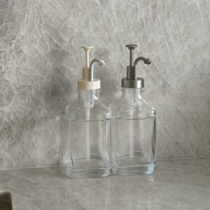 Gael glazen dispenser fles 500 ml – Beige