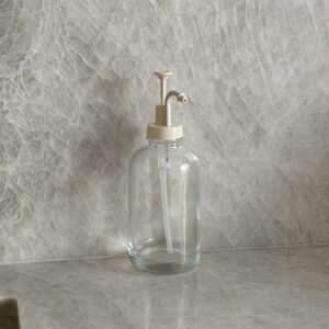 Angel glazen dispenser fles 500 ml – Beige