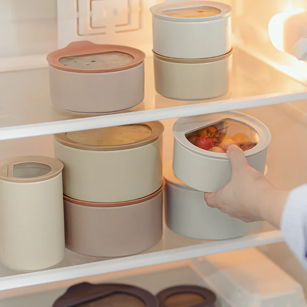 Neoflam FIKA One keramische bewaardozen set | 6-delig | Stone white