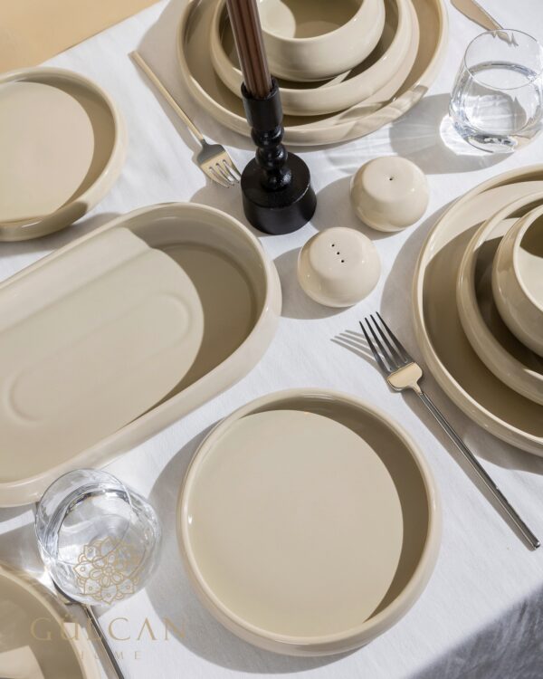 Bondy dupe 27-delige serviesset voor 6 personen | Biscuit beige