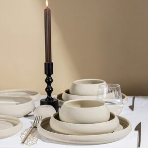 Bondy dupe 27-delige serviesset voor 6 personen | Biscuit beige