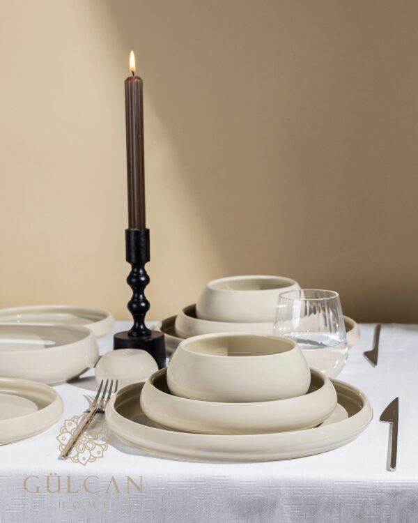 Bondy dupe 27-delige serviesset voor 6 personen | Biscuit beige