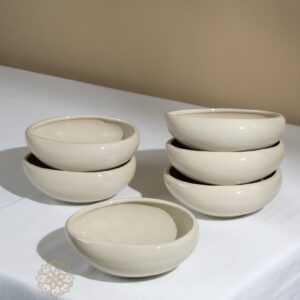 Barles Biscuit soepkommen | 6 stuks | 16 cm | Beige