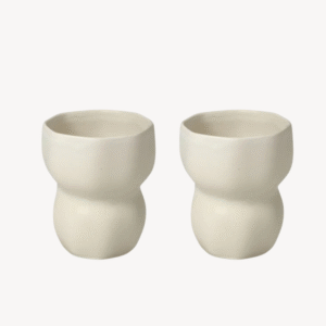 Luna organic keramieken mok 2 stuks | 300 ml | Beige