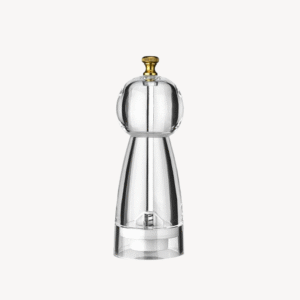 Luno Crystal – Transparante peper-/zoutmolen van acryl | 17 cm