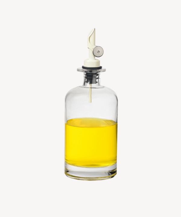 Maite glazen olie- en azijnfles 500 ml | Beige