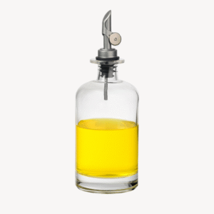 Maite glazen olie- en azijnfles 500 ml | Zilver