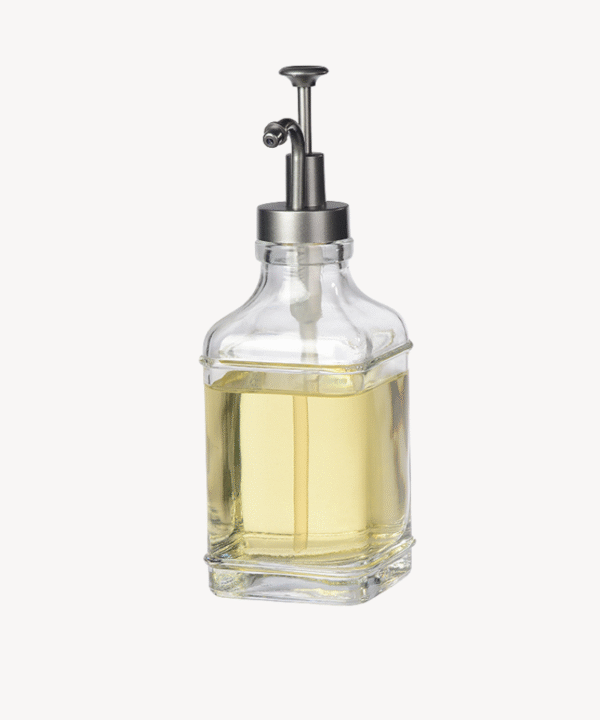 Gael glazen dispenser fles 500 ml – Zilver