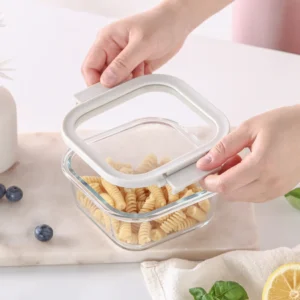 Neoflam Comodo glazen vershouddoos beige | 320 ml