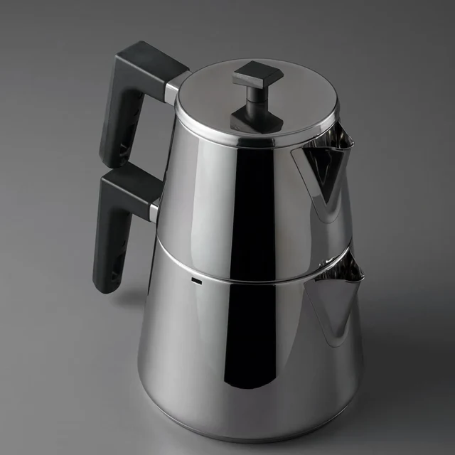 Jumbo Dynamic RVS theepot – 18/10 Roestvrijstaal – 1,9 + 1 Liter