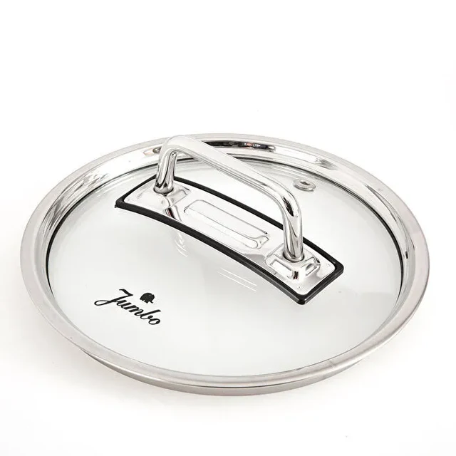 Jumbo Assos 6-delige premium RVS midi pannenset – 16/18/20 cm