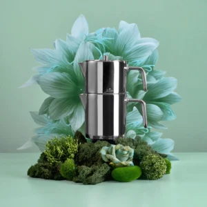 Jumbo Metalix Midi RVS inductie theepot – 18/10 Roestvrijstaal – 1,2 + 0,9 Liter