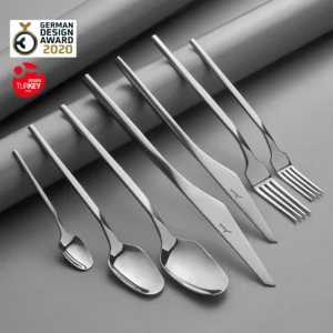 Jumbo 5100 Quartz 84-delige bestekset – 12 Persoons – Premium 18/10 RVS