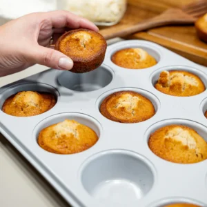 Keramische muffinvorm beige – 12-Vaks, PFAS-vrij, Antiaanbak