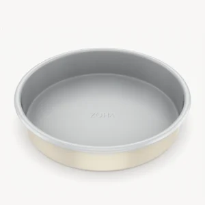 Ronde keramische bakvorm beige – Antiaanbak