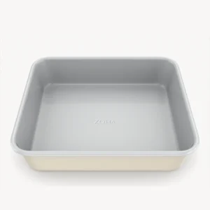 Vierkante Keramische Bakvorm Beige – Antiaanbak 